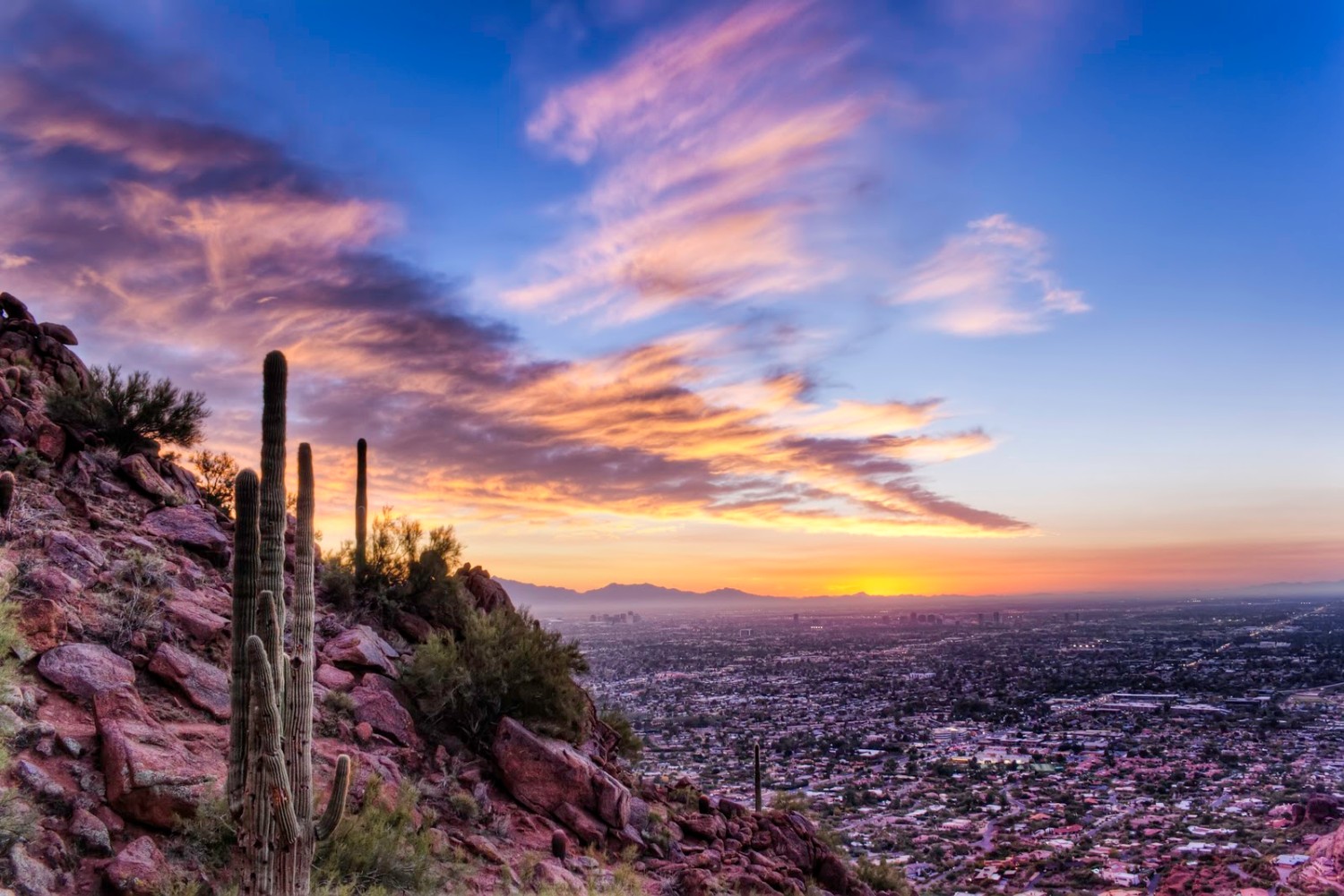 Sunsets at Camelback Mountain